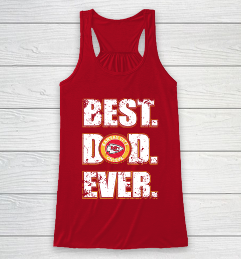 NFL Kansas City Chiefs Football Best Dad Ever Family Shirt Racerback Tank 4