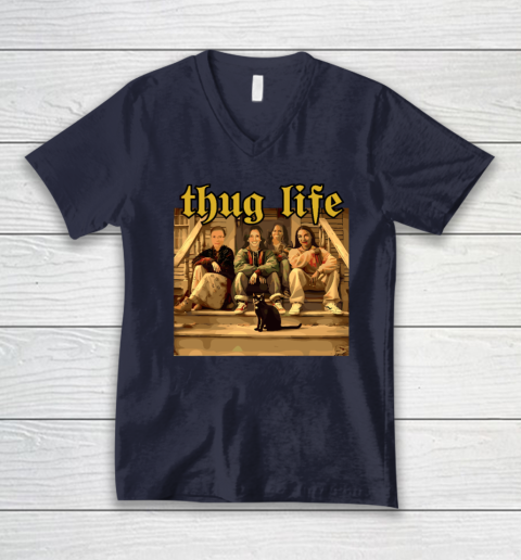 Thug Life Kamala Harris 2024 Feminist  Vote Blue Election V-Neck T-Shirt 2