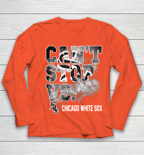 MLB Chicago White Sox Baseball Can't Stop Vs Chicago White Sox Youth Long Sleeve 3