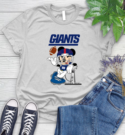 NFL newyork giants Mickey Mouse Disney Super Bowl Football T Shirt Women's T-Shirt