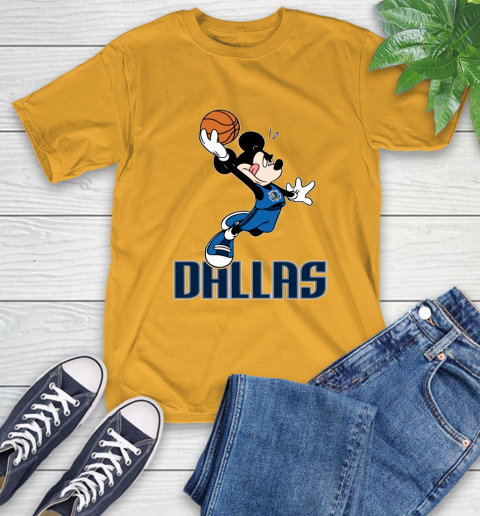 NBA Basketball Dallas Mavericks Cheerful Mickey Mouse Shirt T-Shirt 3