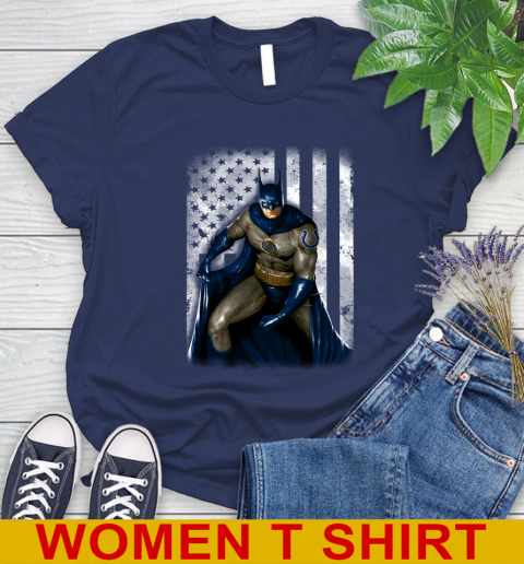 Indianapolis Colts NFL Football Batman DC American Flag Shirt Women's T-Shirt 12