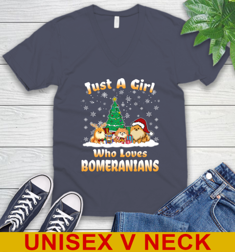 Christmas Just a girl who love pomeranians dog pet lover 53