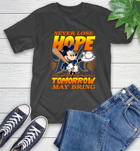 Milwaukee Brewers MLB Baseball Mickey Disney Never Lose Hope T-Shirt