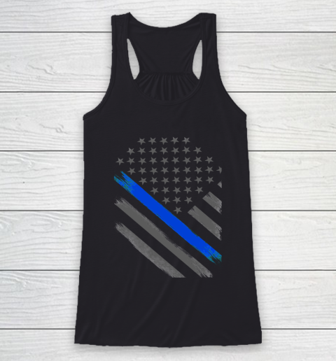 Thin Blue Line Flag Tactical Officer Racerback Tank