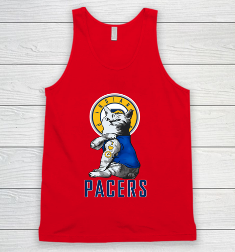 NBA Basketball My Cat Loves Indiana Pacers Tank Top 5