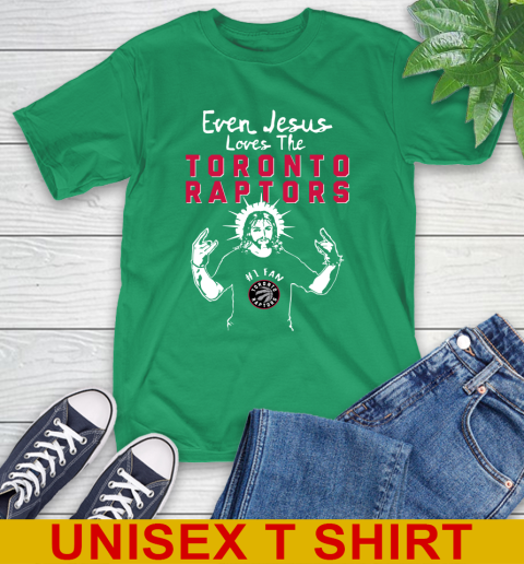 Toronto Raptors NBA Basketball Even Jesus Loves The Raptors Shirt T-Shirt 7