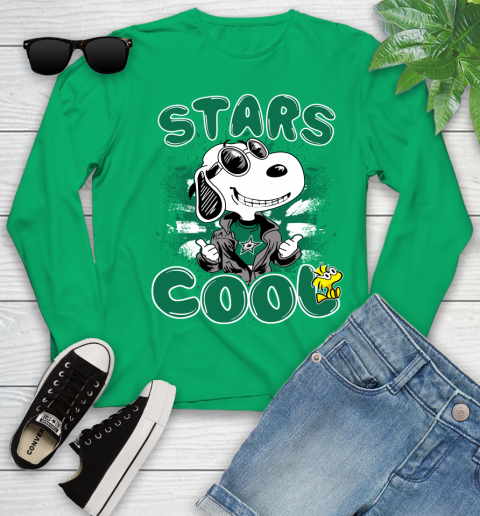 NHL Hockey Dallas Stars Cool Snoopy Shirt Youth Long Sleeve 6