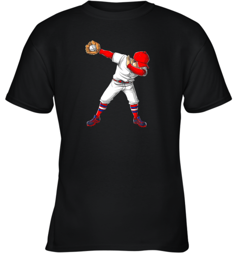 Dabbing Baseball T Shirt Funny Dab Dance Shirts Boys Girls Youth T-Shirt