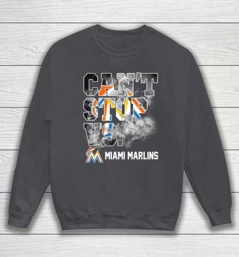 MLB Miami Marlins Baseball Can't Stop Vs Marlins Sweatshirt 4