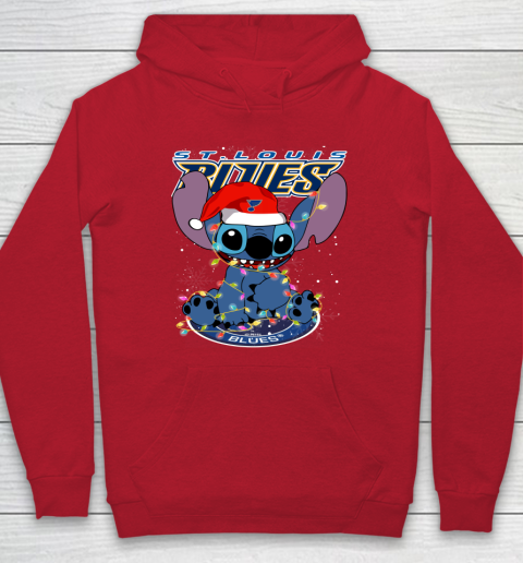 St.Louis Blues NHL Hockey noel stitch Christmas Hoodie - Image 7