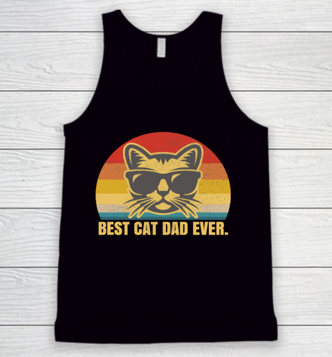 Father's Day Funny Gift Ideas Apparel  Best Cat Dad Ever Dad Father T Shirt Tank Top