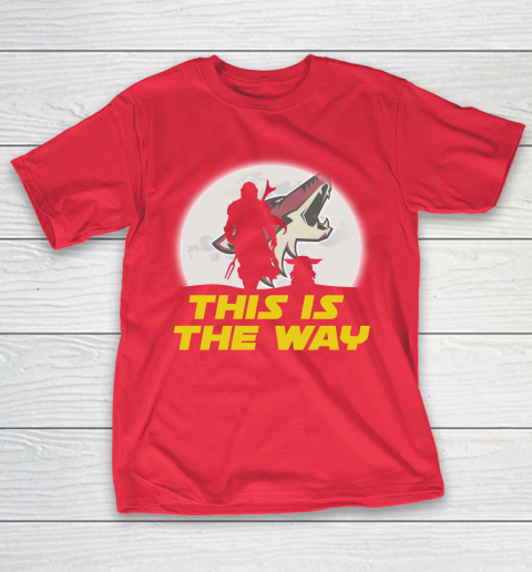 Arizona Coyotes NHL Ice Hockey Star Wars Yoda And Mandalorian This Is The Way T-Shirt 9