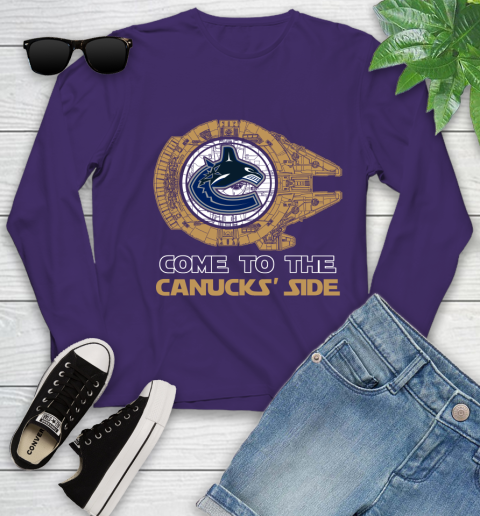 NHL Come To The Vancouver Canucks Wars Hockey Sports Youth Long Sleeve 4