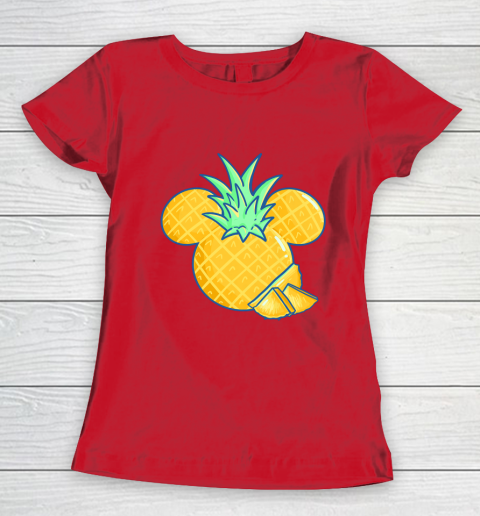 Disney Mickey Friends Mickey Pineapple Logo Women's T-Shirt 9