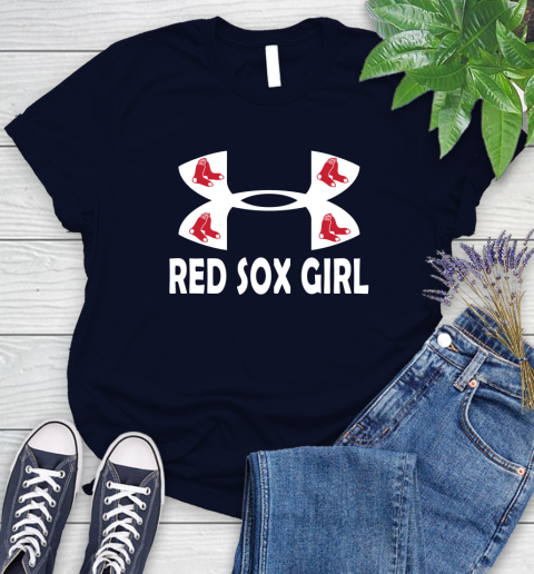 MLB Boston Red Sox Under Armour Baseball Sports Women's T-Shirt 2