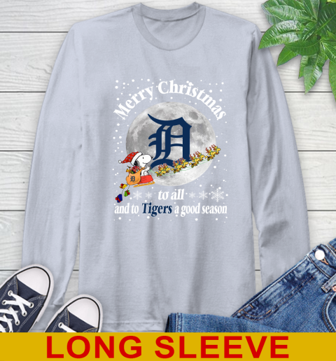 Detroit Tigers Merry Christmas To All And To Tigers A Good Season MLB Baseball Sports Long Sleeve T-Shirt - Image 7