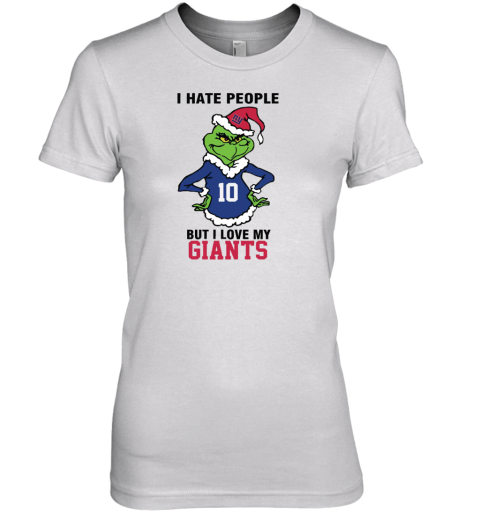 I Hate People But I Love My Giants New York Giants NFL Teams Premium Women's T-Shirt