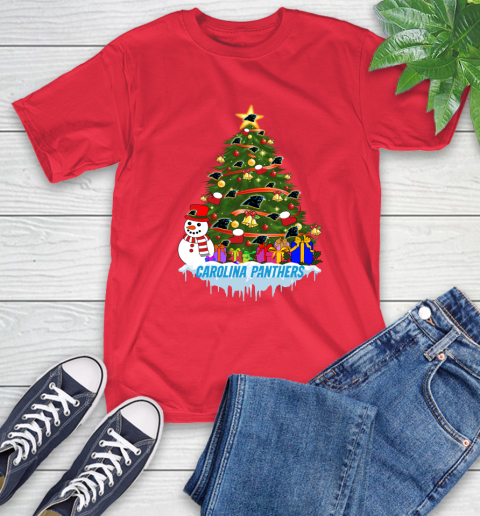 Carolina Panthers Merry Christmas NFL Football Sports T-Shirt 10