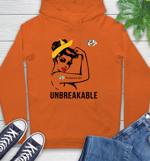 NHL Nashville Predators Girl Unbreakable Hockey Sports Hoodie 3