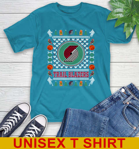 Portland Trail Blazers Merry Christmas NBA Basketball Loyal Fan T-Shirt 9
