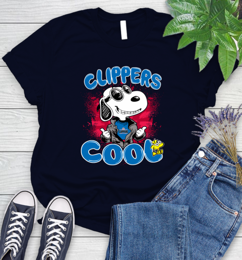 NBA Basketball LA Clippers Cool Snoopy Shirt Women's T-Shirt 2