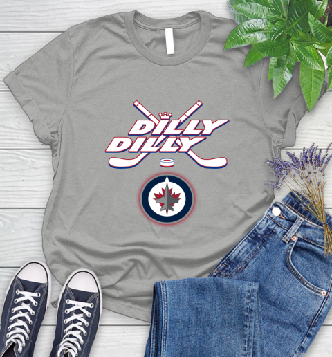 NHL Winnipeg Jets Dilly Dilly Hockey Sports Women's T-Shirt 10