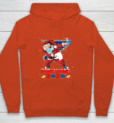 St.Louis Blues Funny Santa Claus Dabbing Christmas 2020 NHL Youth Hoodie 3