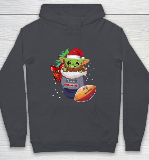 Tampa Bay Buccaneers Christmas Baby Yoda Star Wars Funny Happy NFL Youth Hoodie 7
