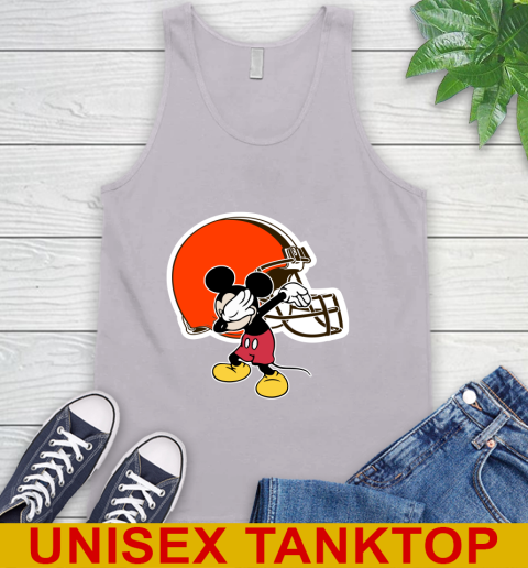 Cleveland Browns NFL Football Dabbing Mickey Disney Sports Tank Top 4