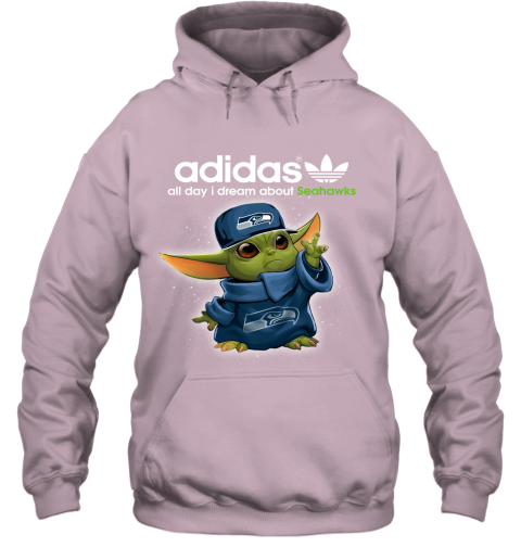 Baby Yoda Adidas All Day I Dream About Seattle Seahawks Youth