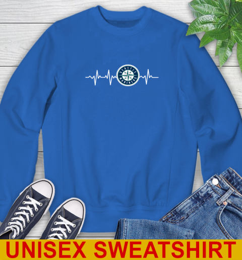 Seattle Mariners MLB Baseball Heart Beat Shirt Sweatshirt 11