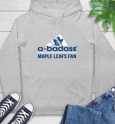 NHL A Badass Toronto Maple Leafs Fan Adidas Hockey Sports Hoodie 6