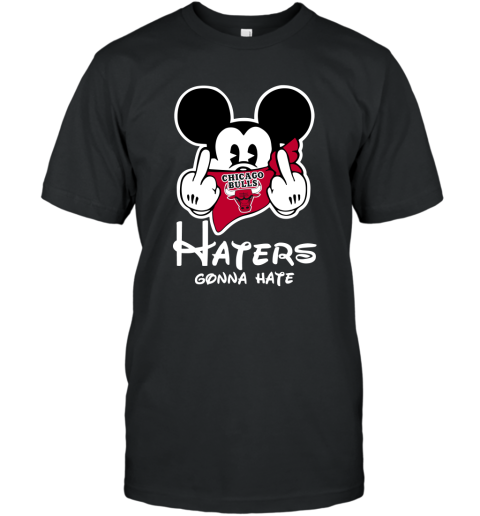 NBA Chicago Bulls Haters Gonna Hate Mickey Mouse Disney Basketball T Shirt