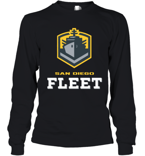 San Diego Fleet logo w36a san diego fleetlogo youth long sleeve 50 front black