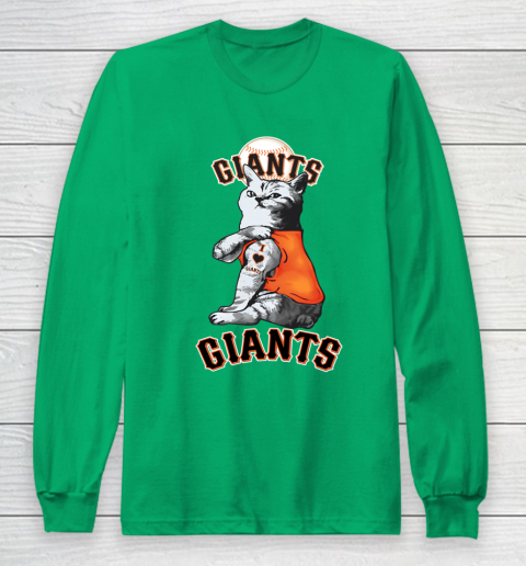MLB Baseball My Cat Loves San Francisco Giants Long Sleeve T-Shirt 4