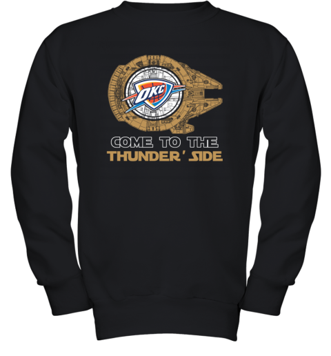 NBA Come To The Oklahoma City Thunder Star Wars Basketball Sports Youth Sweatshirt
