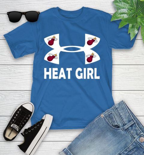 NBA Miami Heat Girl Under Armour Basketball Sports Youth T-Shirt 12