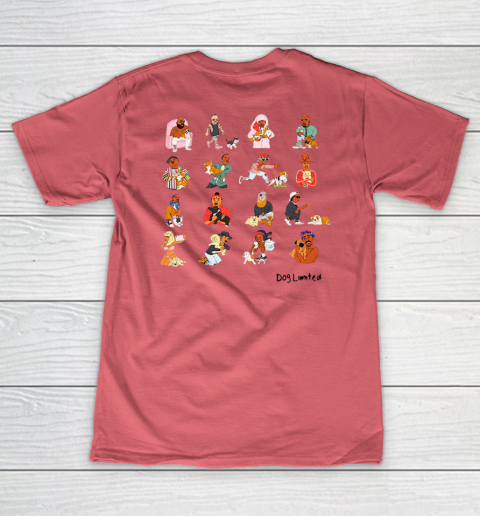 Rappers With Puppies Front and Back Women's V-Neck T-Shirt 11