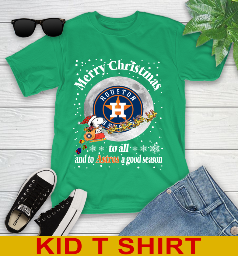Houston Astros Merry Christmas To All And To Astros A Good Season MLB Baseball Sports Youth T-Shirt 7