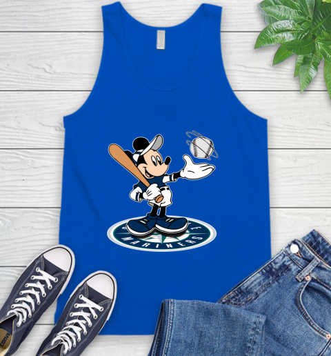 MLB Baseball Seattle Mariners Cheerful Mickey Disney Shirt Tank Top 5