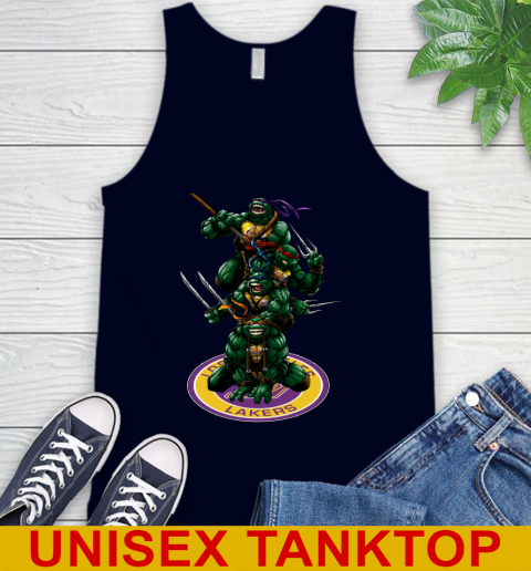 NBA Basketball Los Angeles Lakers Teenage Mutant Ninja Turtles Shirt Tank Top 4 NBA Basketball Los Angeles Lakers Teenage Mutant Ninja Turtles Shirt Tank Top - Image 4