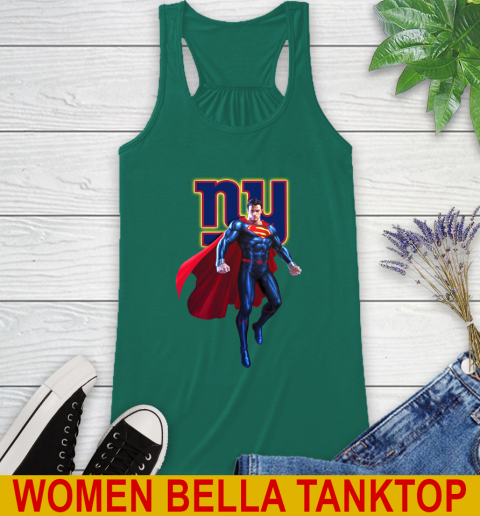 NFL Superman DC Sports Football New York Giants Racerback Tank 7