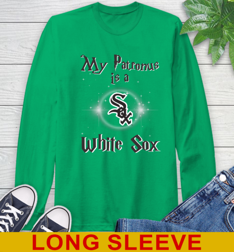 MLB Baseball Harry Potter My Patronus Is A Chicago White Sox Long Sleeve T-Shirt 8