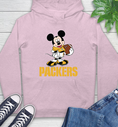 NFL Football Green Bay Packers Cheerful Mickey Mouse Shirt Hoodie 10