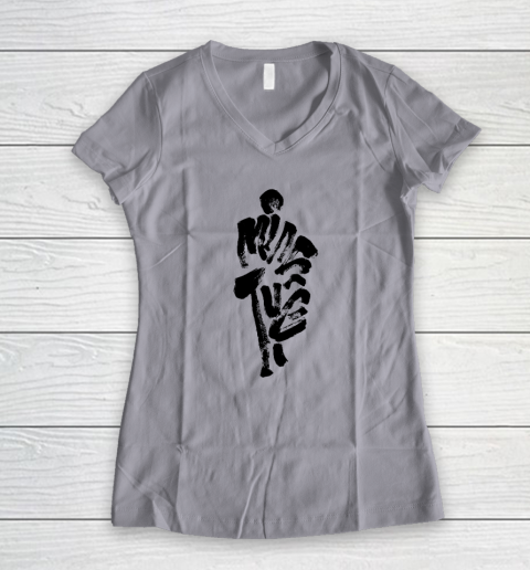 Thich Minh Tue On Back Monks Minh Tue Buddhism Women's V-Neck T-Shirt 2