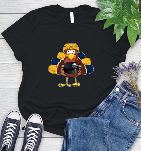 Buffalo Sabres Turkey Thanksgiving Day Women's T-Shirt 2