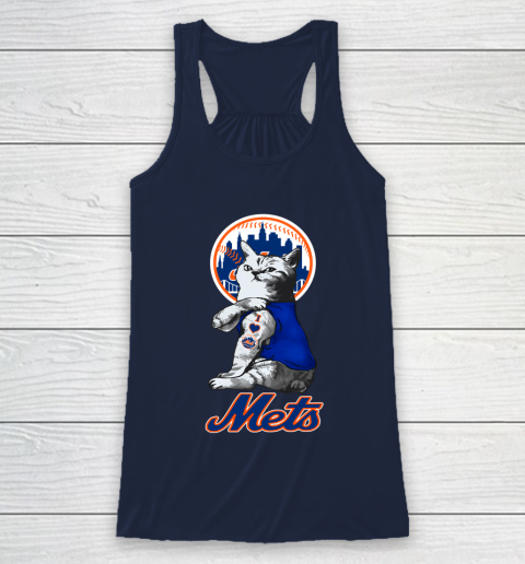 MLB Baseball My Cat Loves New York Mets Racerback Tank 8