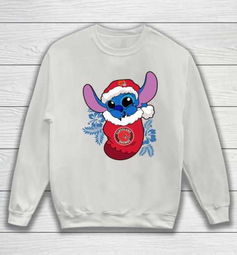 Cleveland Browns Christmas Stitch In The Sock Funny Disney NFL Sweatshirt 10