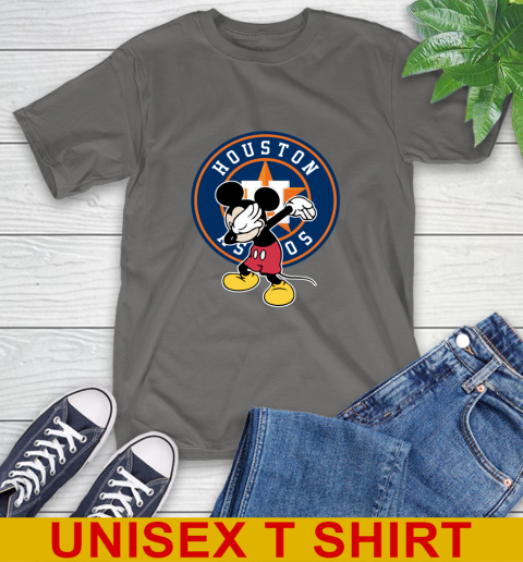 Houston Astros MLB Baseball Dabbing Mickey Disney Sports T-Shirt 8